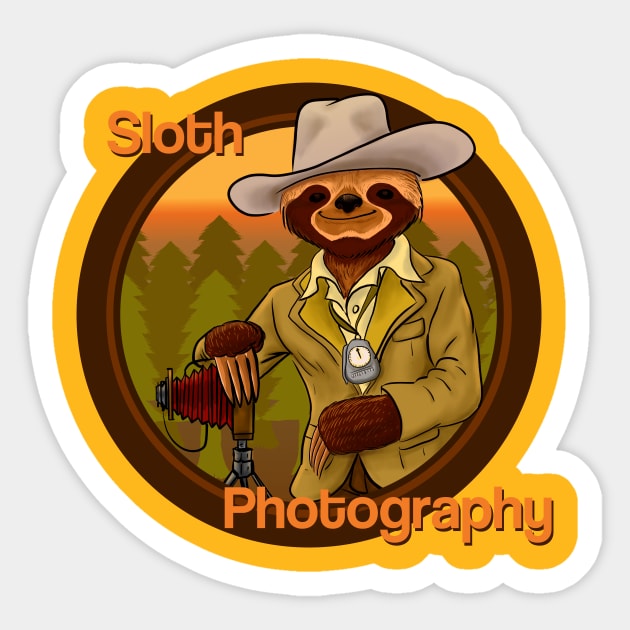 Sloth Photography Sticker by spyll.photography